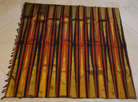 2G Pure Kanjivaram Silk Saree in Rust Orange & Brown | Golden Zari