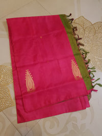 Banana Pith Handloom Silk Saree