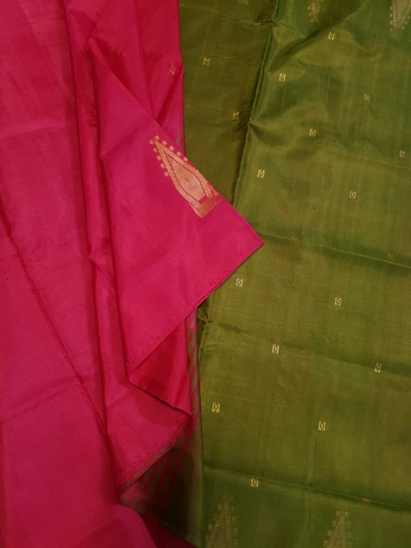 Banana Pith Handloom Silk Saree