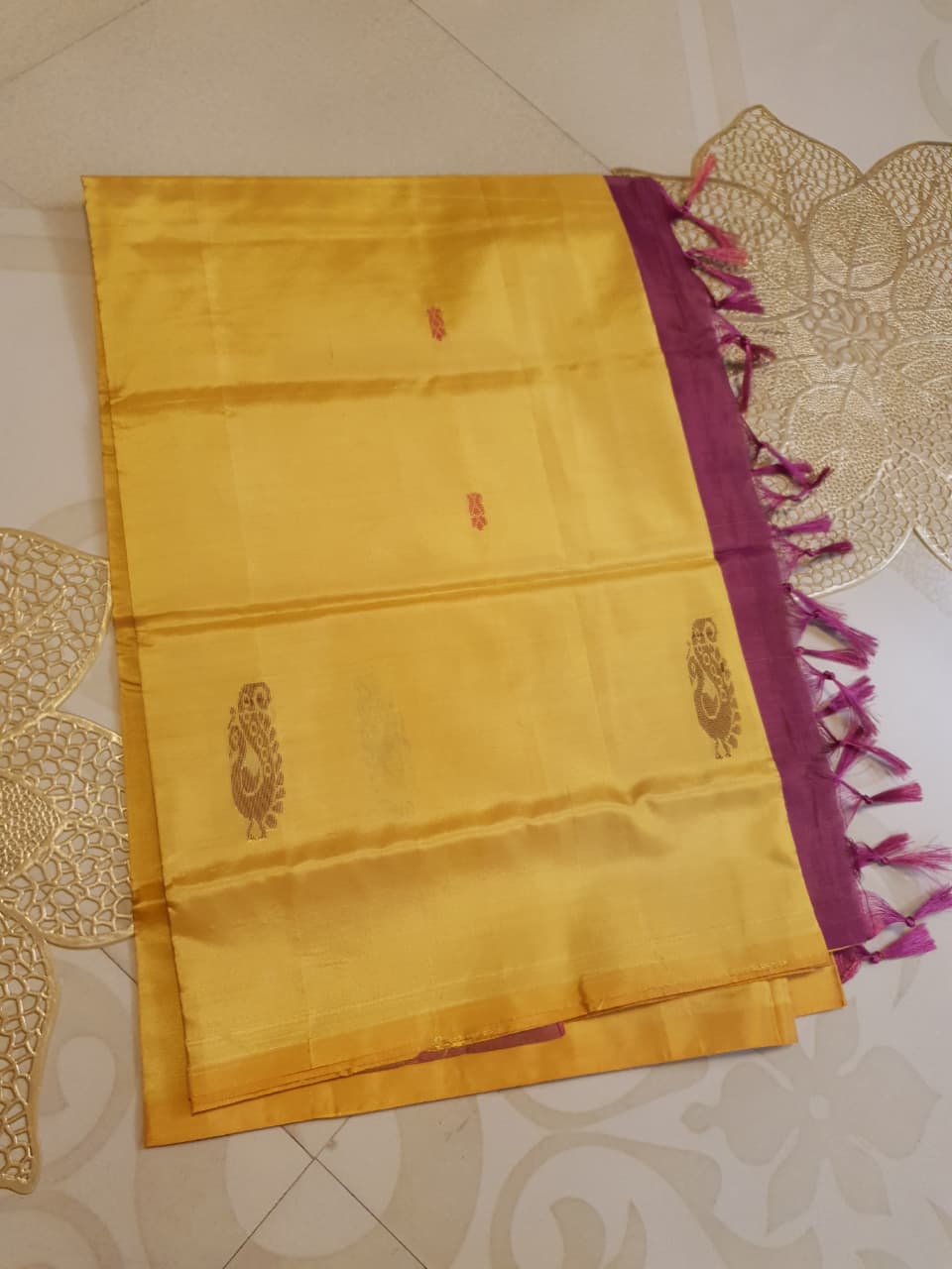 Banana Pith Handloom Silk Saree