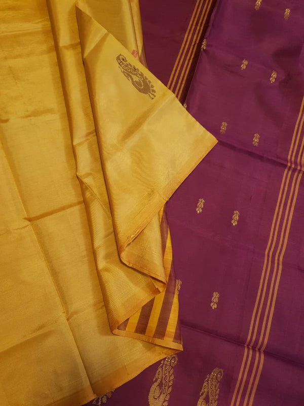 Banana Pith Handloom Silk Saree