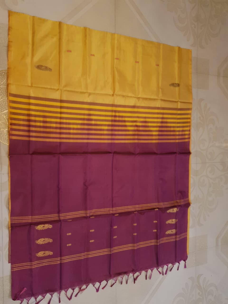 Banana Pith Handloom Silk Saree