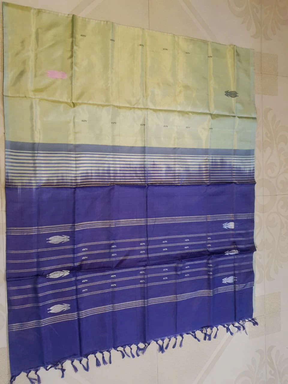 Banana Pith Handloom Silk Saree