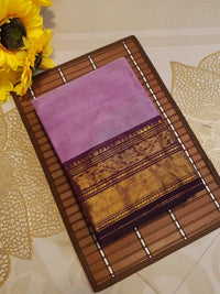 Pure Kanchi Cotton Saree - Lavender