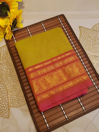Pure Kanchi Cotton Saree - Green