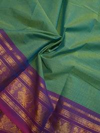 Pure Kanchi Cotton Saree - Green