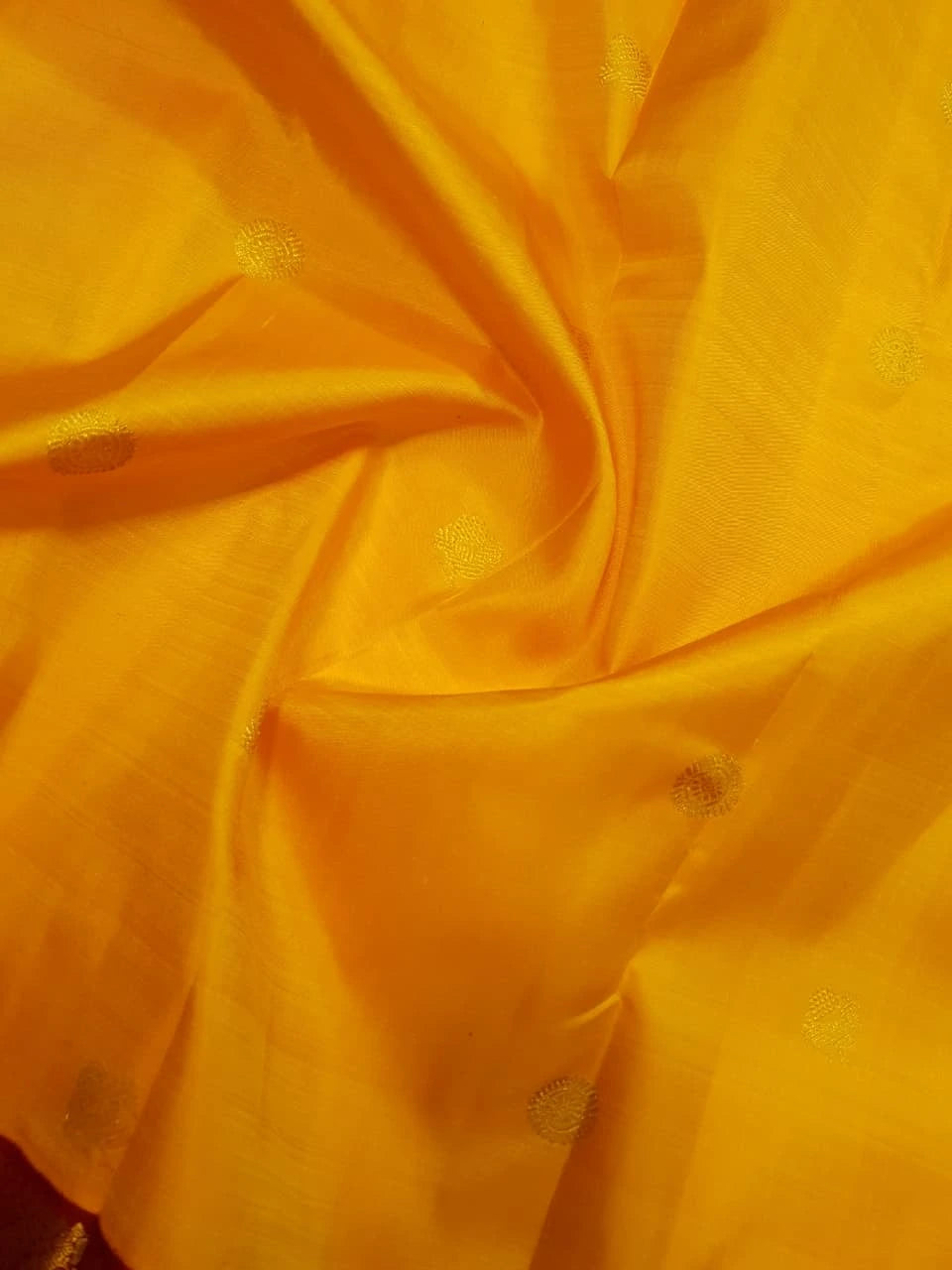 2G  Pure Korvai  Kanjivaram Silk Saree in Bright Yellow with Maroon Peacock Border & Rich Gold Zari | Silkmark Certified