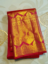 2Gram Pure Kanjivaram Silk Saree - Pink | Silkmark Certified