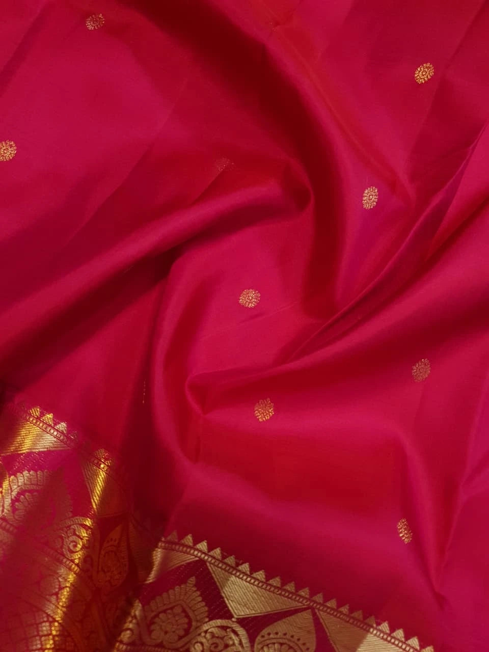 2Gram Pure Kanjivaram Silk Saree - Pink | Silkmark Certified
