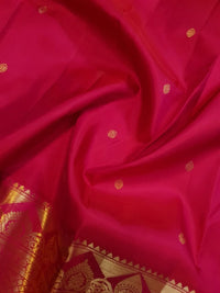 2Gram Pure Kanjivaram Silk Saree - Pink | Silkmark Certified