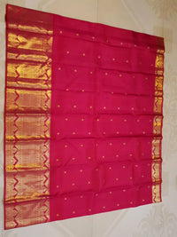 2Gram Pure Kanjivaram Silk Saree - Pink | Silkmark Certified