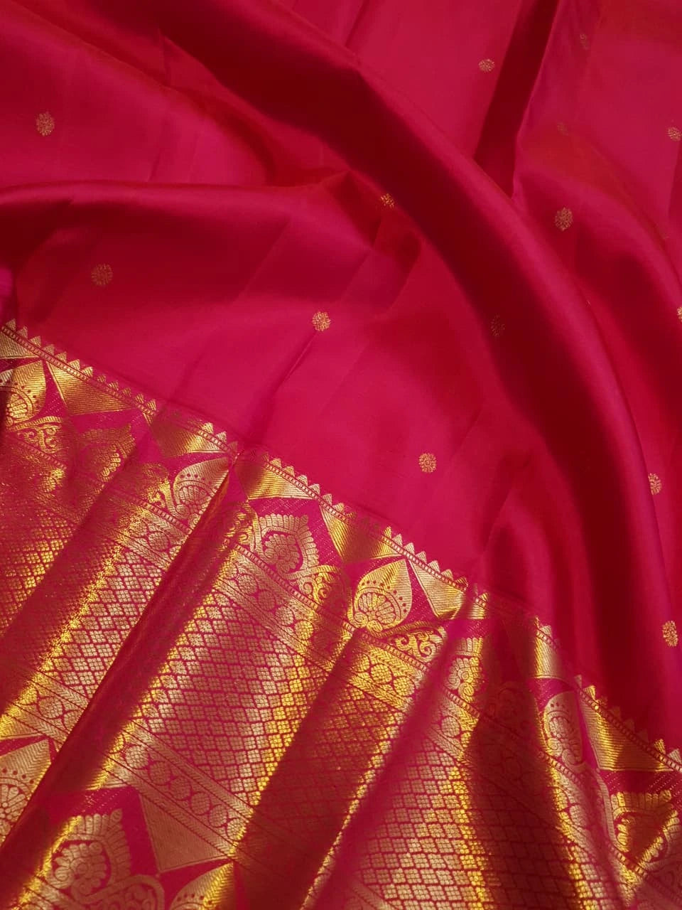 2Gram Pure Kanjivaram Silk Saree - Pink | Silkmark Certified