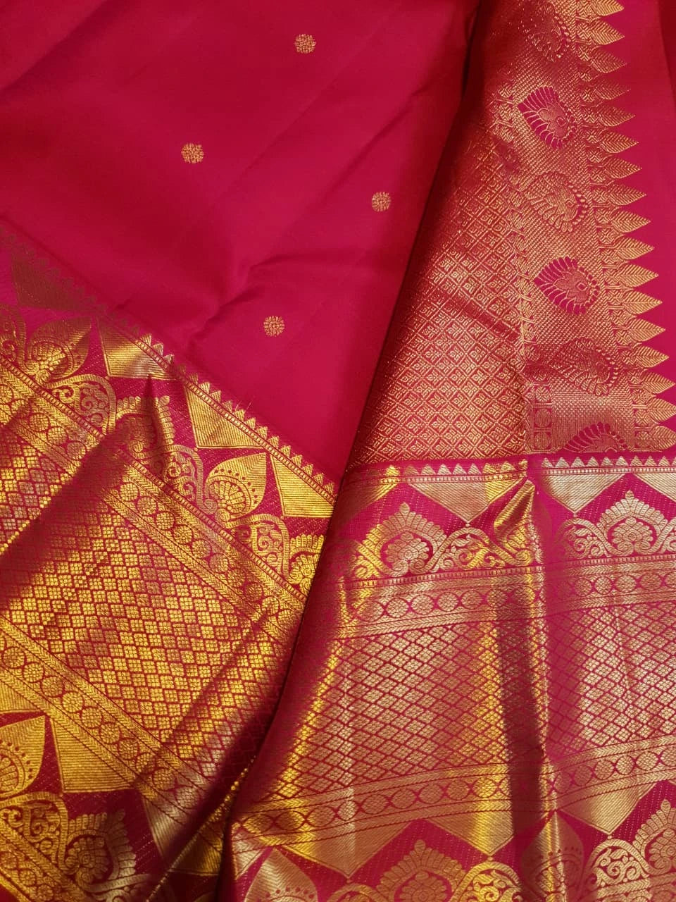 2Gram Pure Kanjivaram Silk Saree - Pink | Silkmark Certified