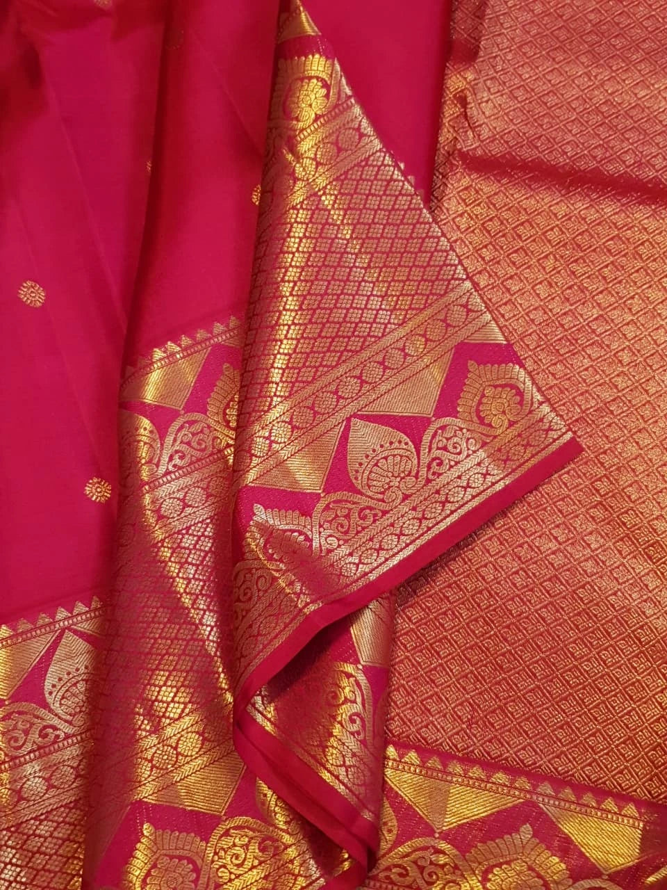 2Gram Pure Kanjivaram Silk Saree - Pink | Silkmark Certified