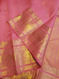 2Gram Pure Kanjivaram Silk Saree - Pink | Silkmark Certified