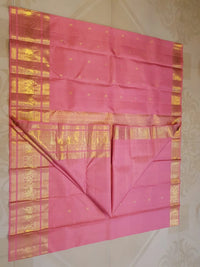 2Gram Pure Kanjivaram Silk Saree - Pink | Silkmark Certified