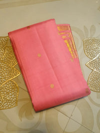 2Gram Pure Kanjivaram Silk Saree - Pink | Silkmark Certified