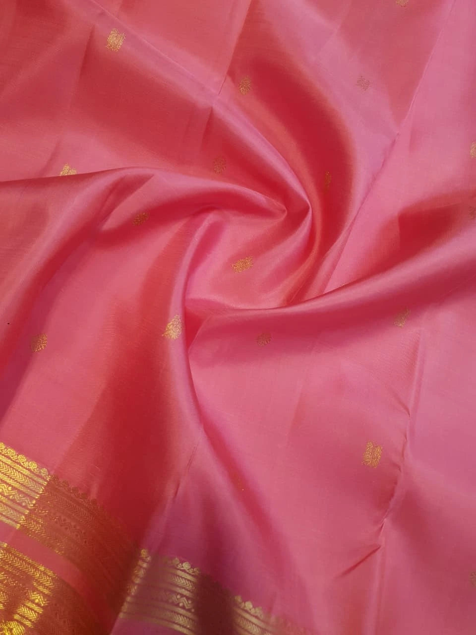 2Gram Pure Kanjivaram Silk Saree - Pink | Silkmark Certified