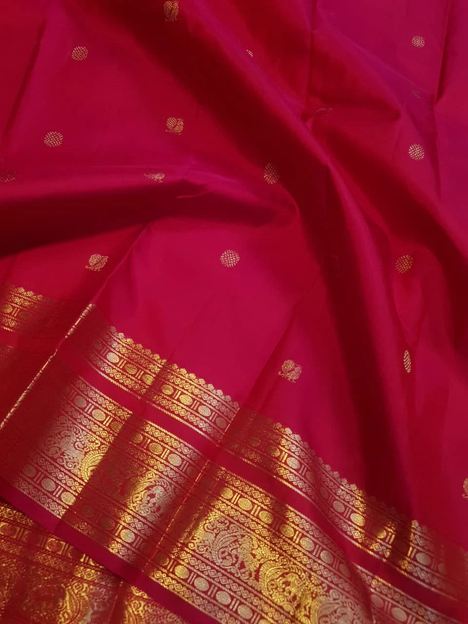 2Gram Pure Kanjivaram Silk Saree - Pink | Silkmark Certified