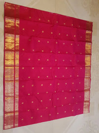 2Gram Pure Kanjivaram Silk Saree - Pink | Silkmark Certified