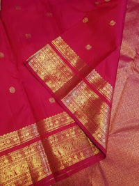 2Gram Pure Kanjivaram Silk Saree - Pink | Silkmark Certified