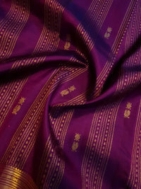 2Gram Pure Kanjivaram Silk Saree - Purple | Silkmark Certified