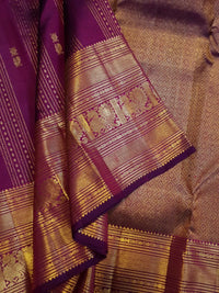 2Gram Pure Kanjivaram Silk Saree - Purple | Silkmark Certified