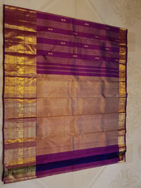 2Gram Pure Kanjivaram Silk Saree - Purple | Silkmark Certified
