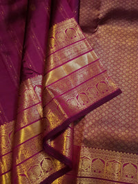2Gram Pure Kanjivaram Silk Saree - Purple | Silkmark Certified