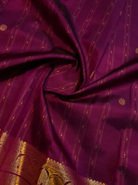 2Gram Pure Kanjivaram Silk Saree - Purple | Silkmark Certified