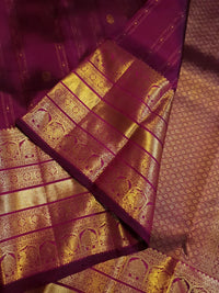 2Gram Pure Kanjivaram Silk Saree - Purple | Silkmark Certified