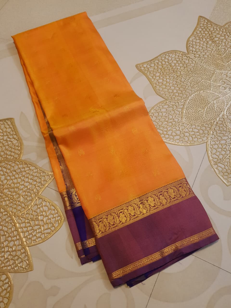 Lightweight Kanjivaram Silk Saree with Rich Pallu & Blouse | Perfect for Gifting | Traditional Silk Saree - Yellow