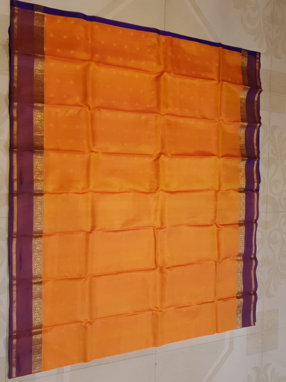 Lightweight Kanjivaram Silk Saree with Rich Pallu & Blouse | Perfect for Gifting | Traditional Silk Saree - Yellow