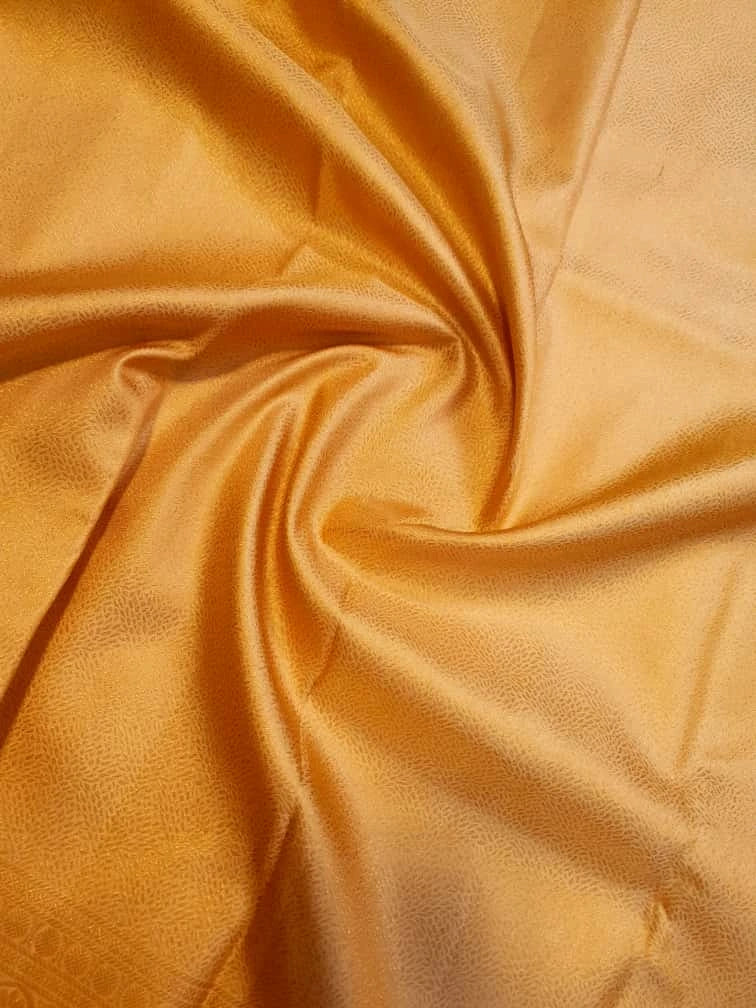 2G Pure Kanjivaram Silk Saree in Golden Yellow with Fine Gold Zari Weave & Traditional Zari Border | Silkmark Certified