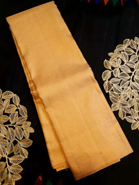 2G Pure Kanjivaram Silk Saree in Golden Yellow with Fine Gold Zari Weave & Traditional Zari Border | Silkmark Certified