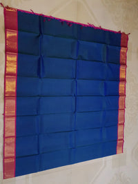 2G Pure Kanjivaram Silk Saree in Royal Blue | Silkmark Certified