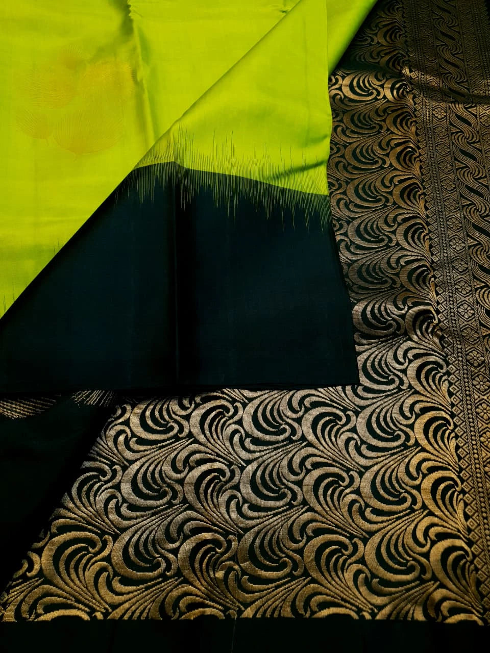 Handloom Silkcotton - Green