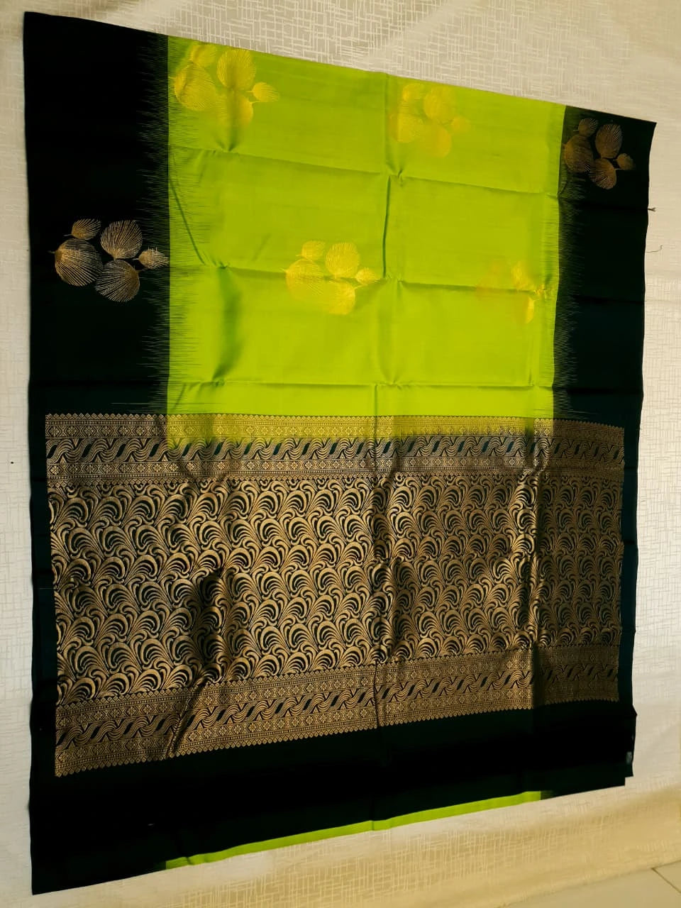 Handloom Silkcotton - Green
