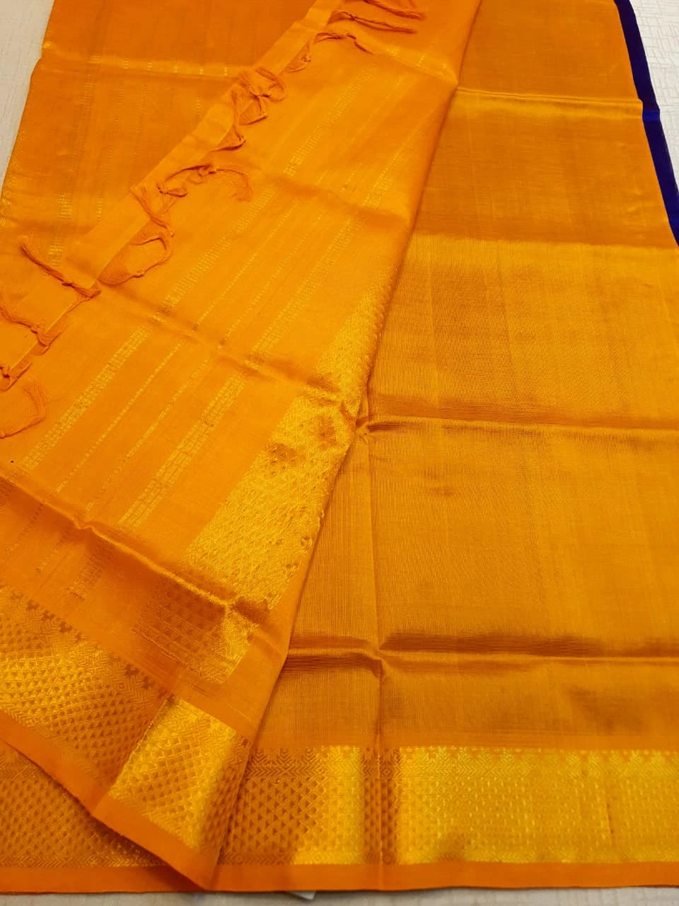 Handloom Silkcotton - Royal Blue