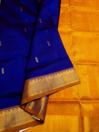 Handloom Silkcotton - Royal Blue