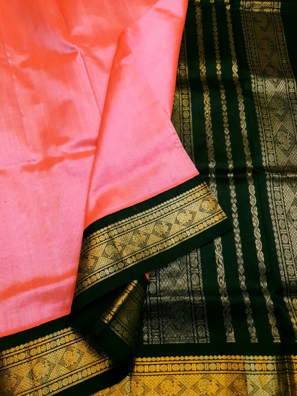 Handloom Silkcotton - Dark Blue
