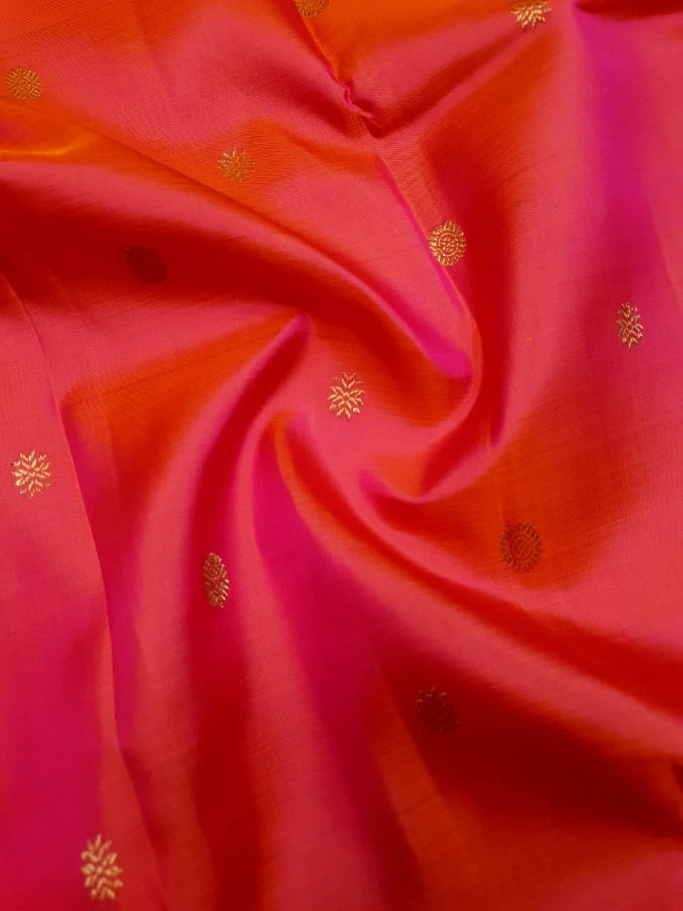 3G Pure Zari Kanjivaram Silk Saree in Coral Pink | Silkmark Certified