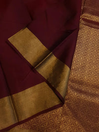 Lightweight Kanjivaram Silk - Brown