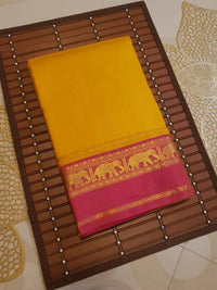 Lightweight Kanjivaram Silk - Mango Yellow