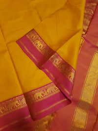 Lightweight Kanjivaram Silk - Mango Yellow