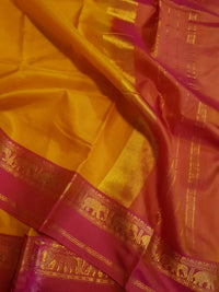 Lightweight Kanjivaram Silk - Mango Yellow