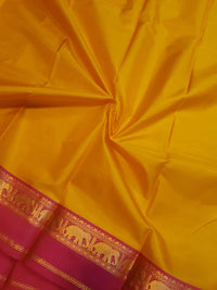 Lightweight Kanjivaram Silk - Mango Yellow