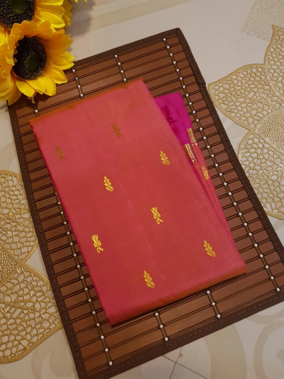 Lightweight Kanjivaram Silk - Peach