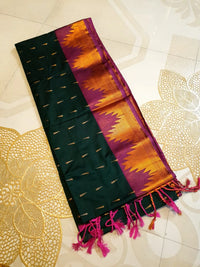 Semi Soft Silks Saree - Green