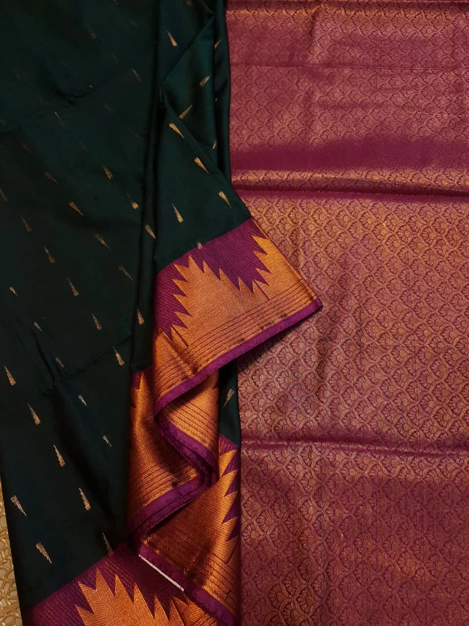 Semi Soft Silks Saree - Green